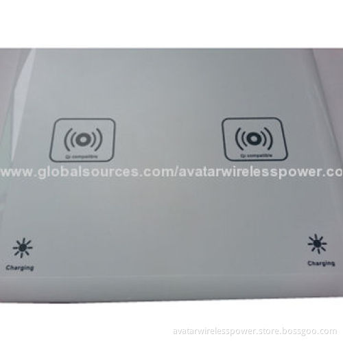 Dual wireless charging pad, made of ABS and PCNew
